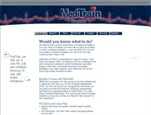 Tablet Screenshot of meditrain.co.nz