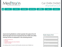 Tablet Screenshot of meditrain.co.uk