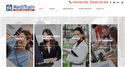 Desktop Screenshot of meditrain.com.au